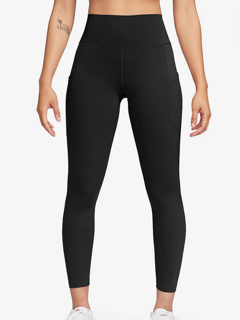 Nike Women’s Dri-FIT High-Waisted 7/8 Leggings With Pockets Black S
